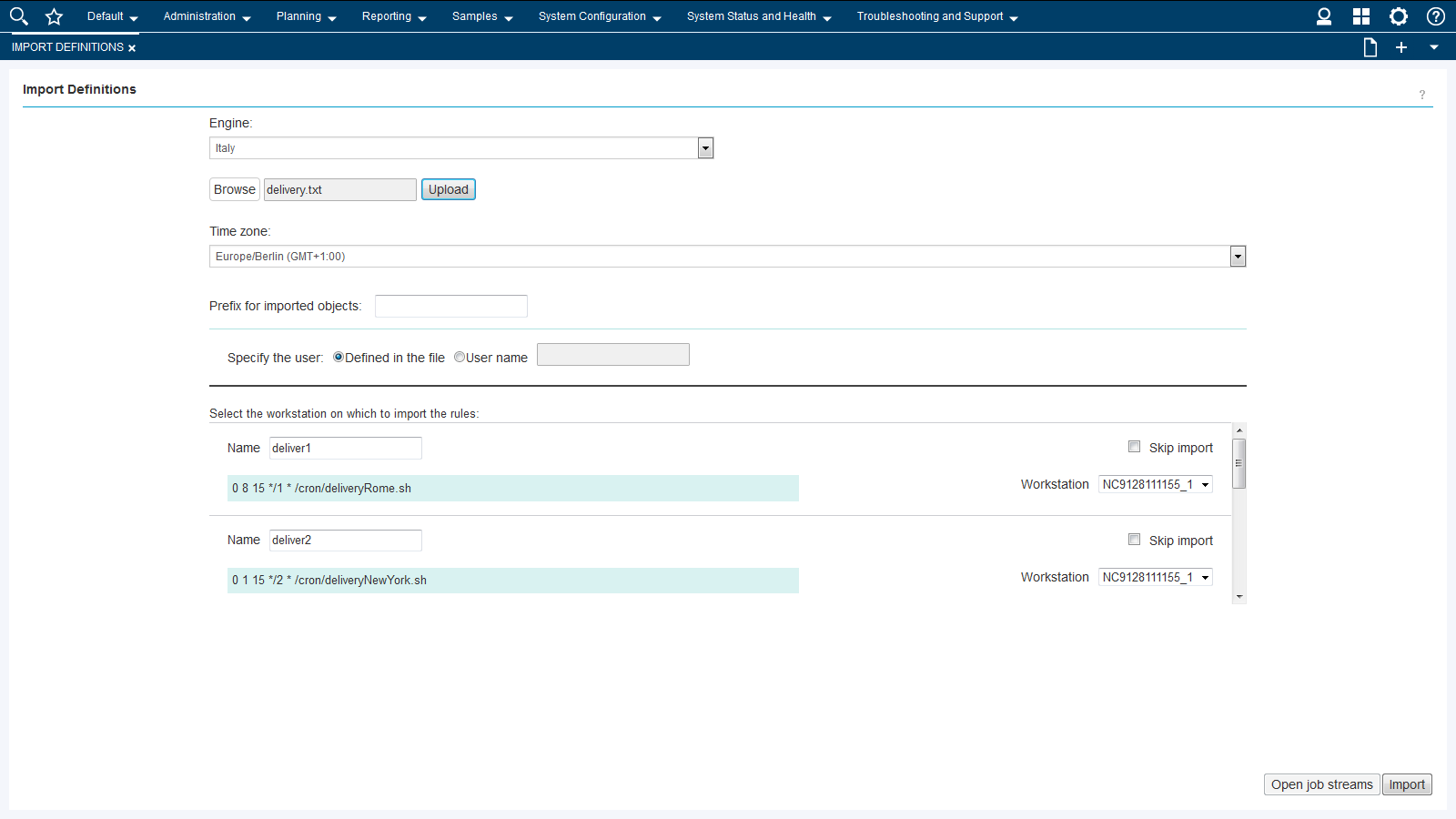 import cron jobs and manage from single point of control